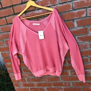 Free People Oversized V-neck